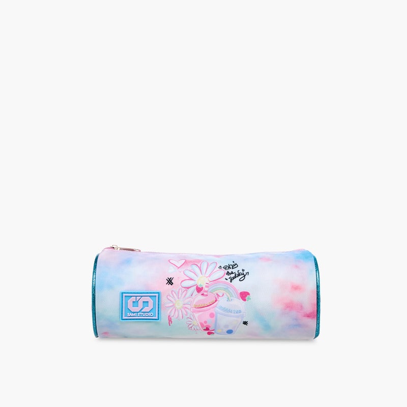 sami_studio Pouch-Enjoy The Journey - Juices-Collection-1 Cmprt With Zip- (Polyester ) Multicolor \ 22X8X8 - Image 1